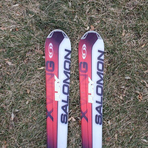 177 cm Men's Salomon Fury Downhill Skis Bindings