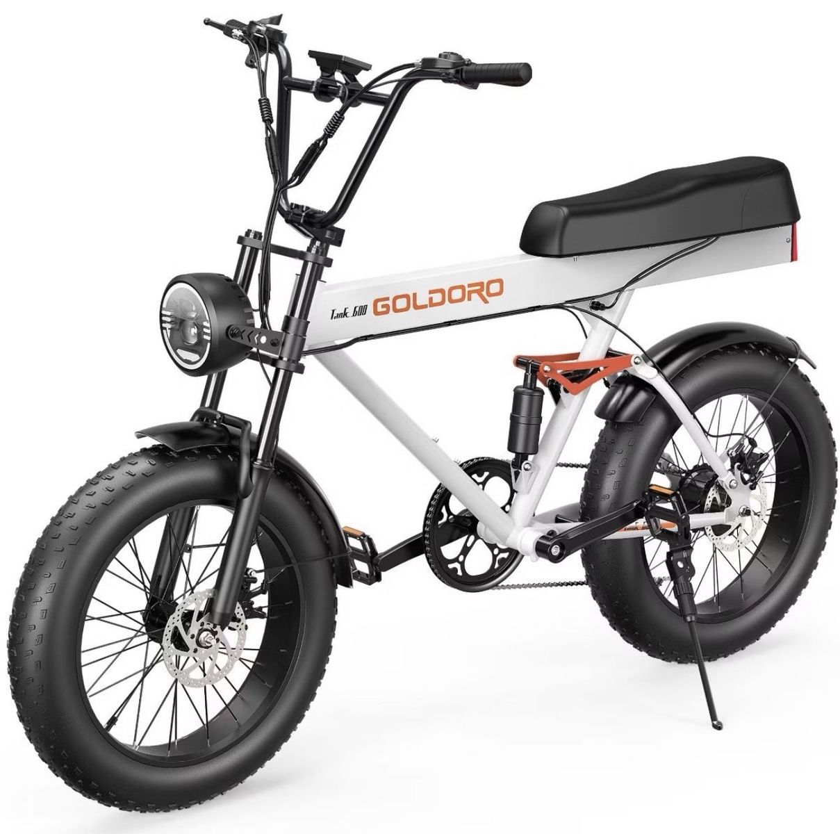 Tank 600 Electric Bike for Adults 500W, 20 in. Fat Tire Ebike 31 MPH & 50 to 60 Miles E Bike, 48V 15AH Electric Bicycle