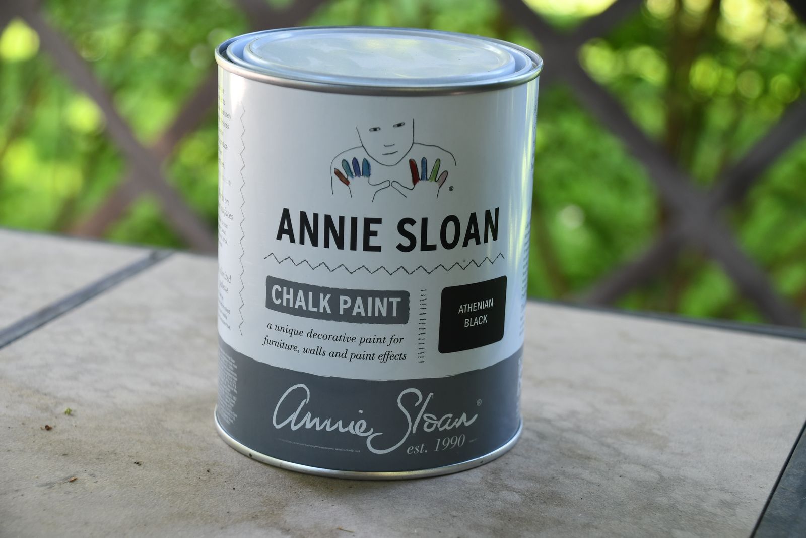 NEW ANNIE SLOAN CHALK PAINT ~ ATHENIAN BLACK ~ 1 LITER (33.8 oz) ~ MATT FINISH ~ WATER BASED