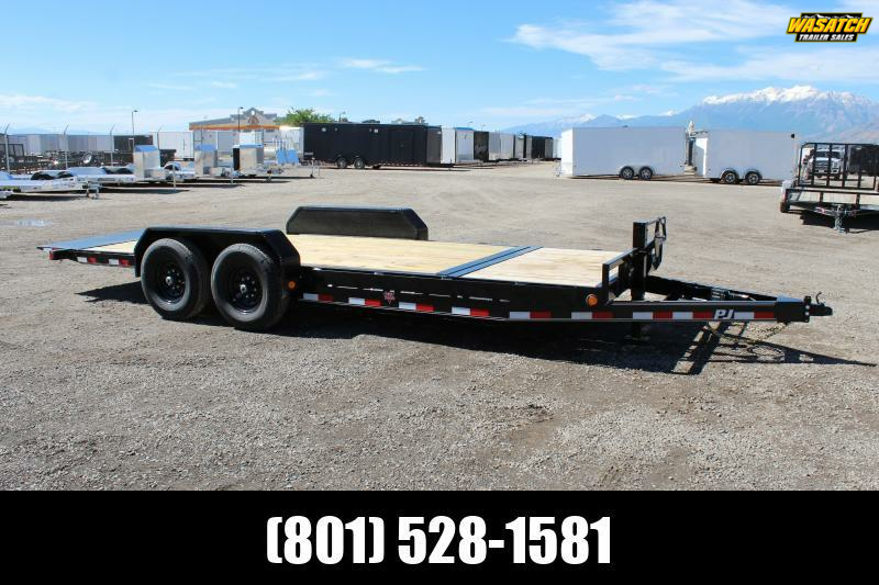 PJ Trailers 7x20 6" Channel Equipment Tilt (T6) Equipment Trailer