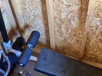 Adjustable Decline Press Weight Bench with Leg Foam Rollers