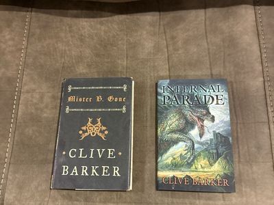 Clive Barker Books Set - Mister B. Gone & Infernal Parade Used