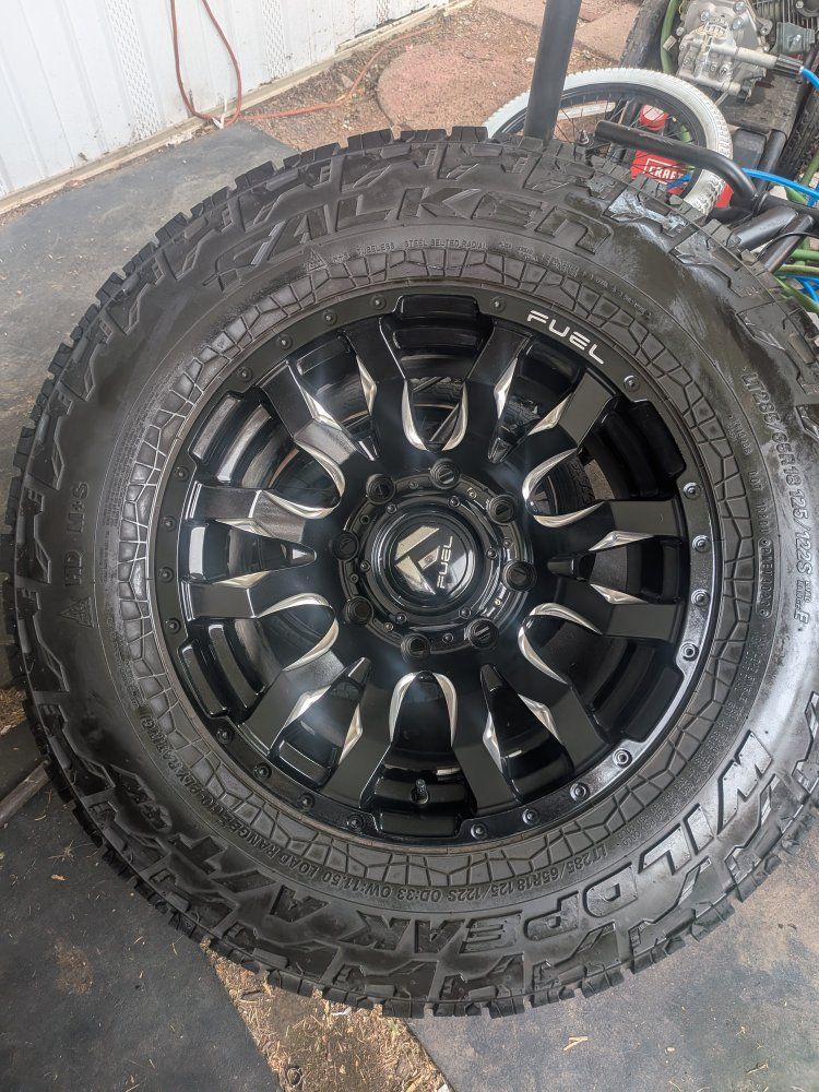 Fuel Wheels 18 inch Rims with Falken Wildpeak A/T Tires