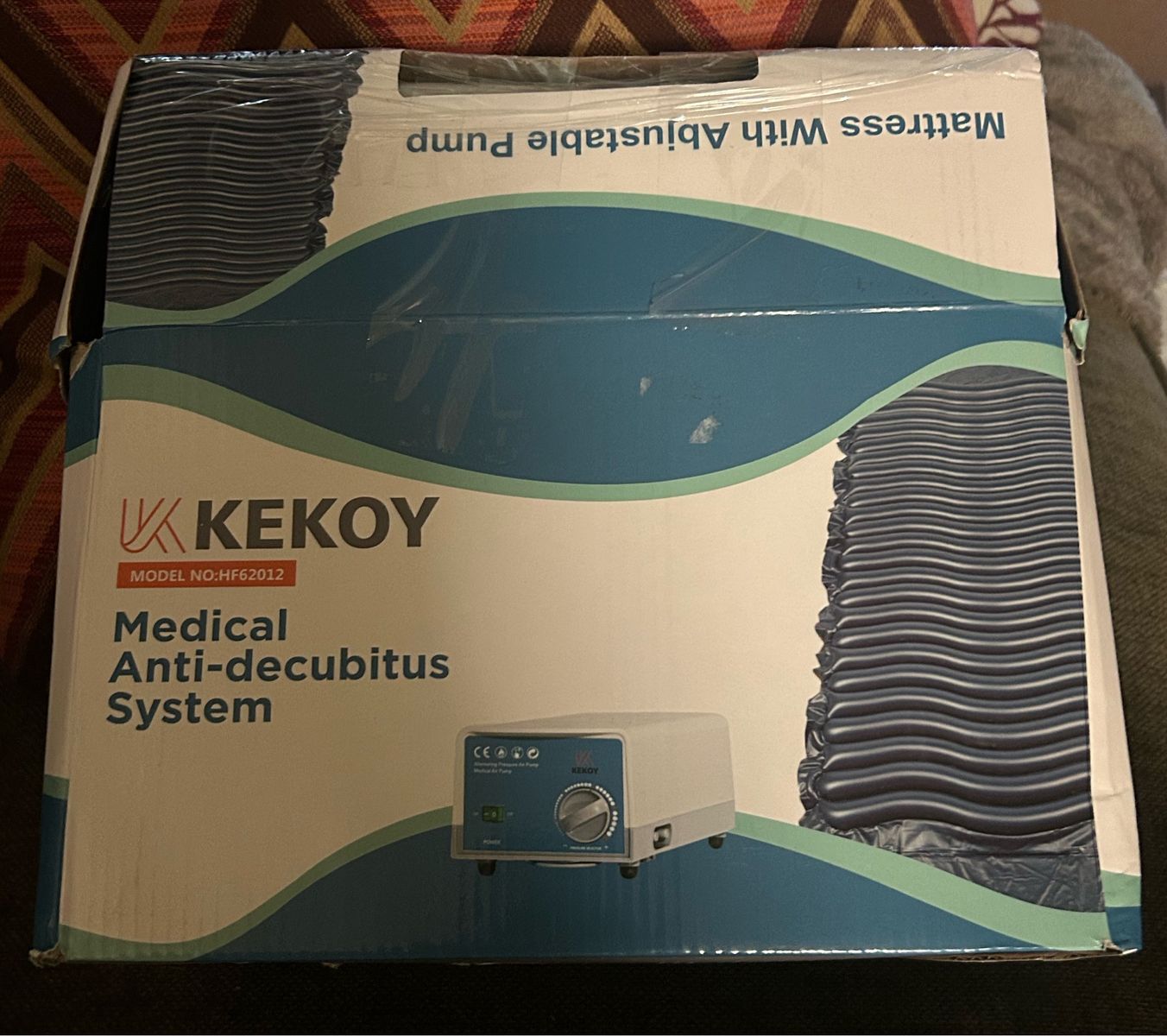 KEKOY HF62012 Alternating Air Pressure Mattress Pad - Bed Sore Prevention System, Blue Cash Only Please