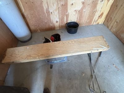 Antique wallpaper case and table