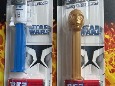 Star Wars Clone Wars PEZ C-3PO and R2-D2 2008