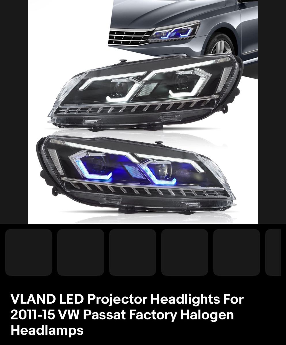 2011-2015 Vw Passat Headlights