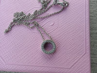 Pandora CZ circle collier necklace