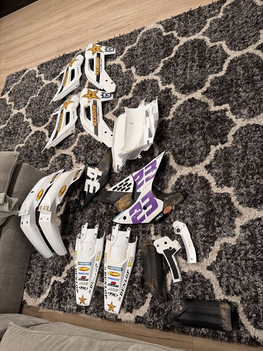 Supercross Raced Husqvarna Factory Plastics