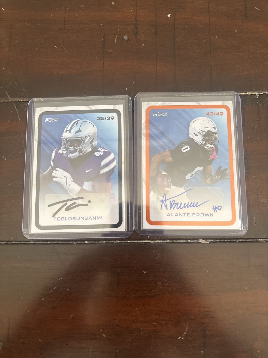 Numbered Football Cards (Autographed)