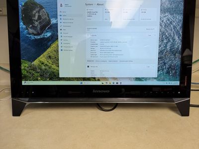 Lenovo All in One computer with 23 inch screen