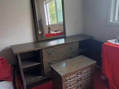 Dresser with Mirror, Chest, and Nightstand