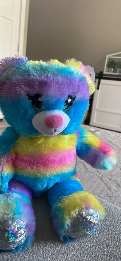 Rainbow Sparkle Teddy Bear Build A Bear Bab
