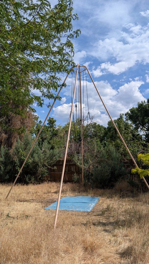 20ft Freestanding Aerial Rig - Portable, Outdoor Fitness/Circus Equipment
