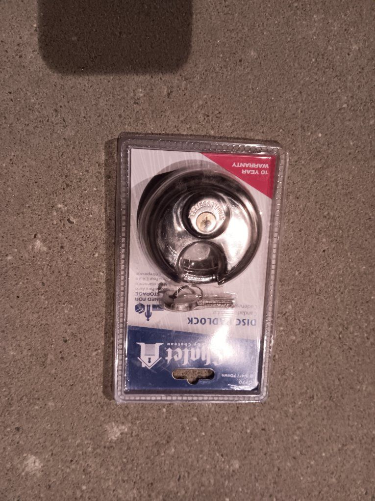 Chateau Stainless Steel Security Disc Lock - For Storage, Trailers & Fences