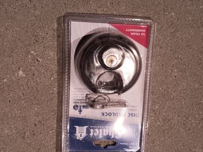 Chateau Stainless Steel Security Disc Lock - For Storage, Trailers & Fences