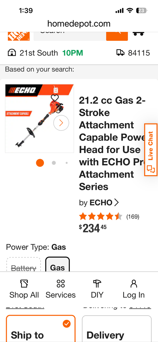 Echo broom/w brush atch