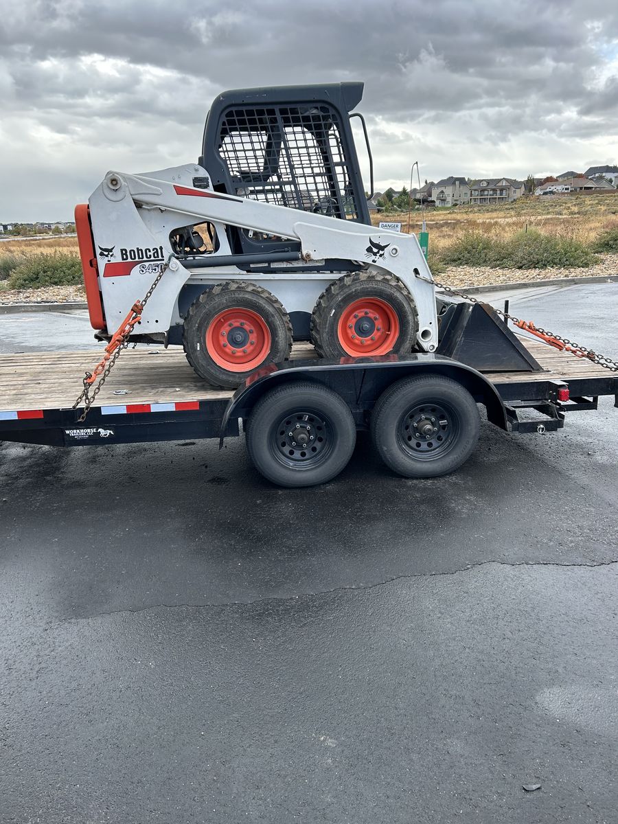 Skidsters, Dump Trailer And Flatbed Trailer For Re