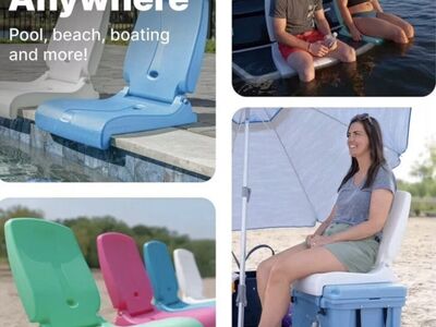 Portable foldable Outdoor Chair Plastic White