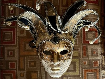 Mask hangs on wall or your dome.