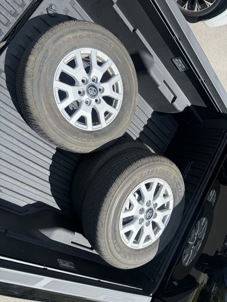 Set of 4 OEM Toyota Wheels & Firestone Destination H/T Tires 245/70R17