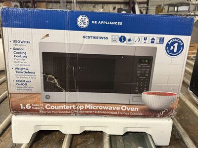 GE 1.6 cu. ft. Countertop Microwave in Stainless Steel with Sensor Cooking