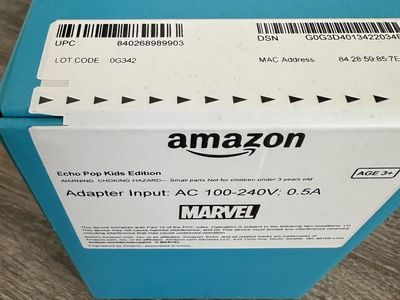 New Amazon Echo Pop Speaker Kids Edition Marvel