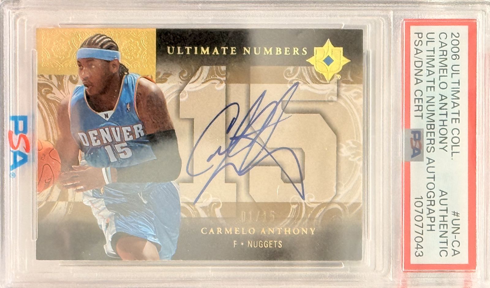 2006 Ultimate Collection Auto Carmelo Anthony /15