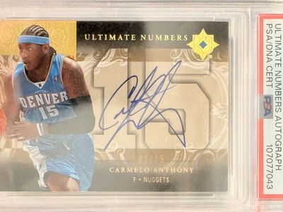 2006 Ultimate Collection Auto Carmelo Anthony /15