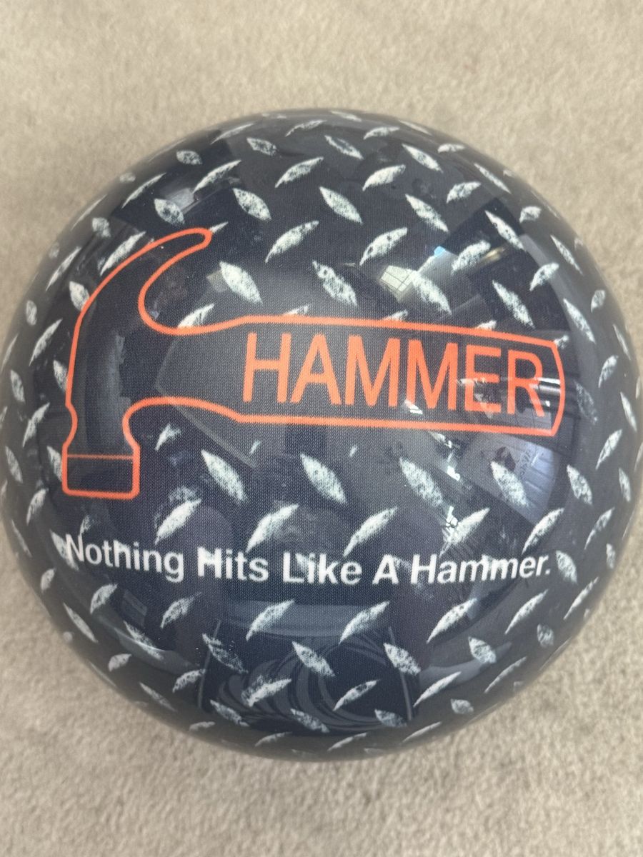 Hammer Diamond Plate 10lb Undrilled Bowling Ball - "Nothing Hits Like A Hammer"