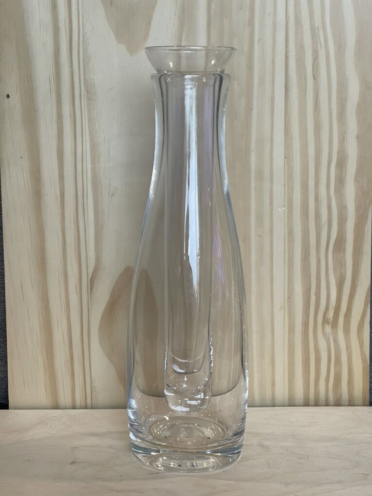 Clear Glass Decanter With Glass Stopper Thick $19