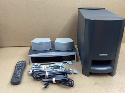BOSE AV3-2-1 ii CD DVD Media Center Powered Speaker System Remote Tested Working