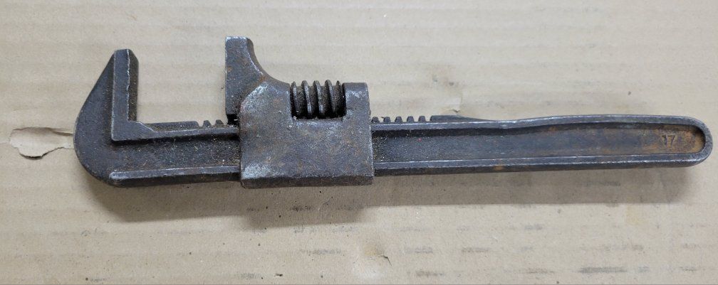 Vintage 9 Auto Adjustable Monkey Wrench - Made in USA