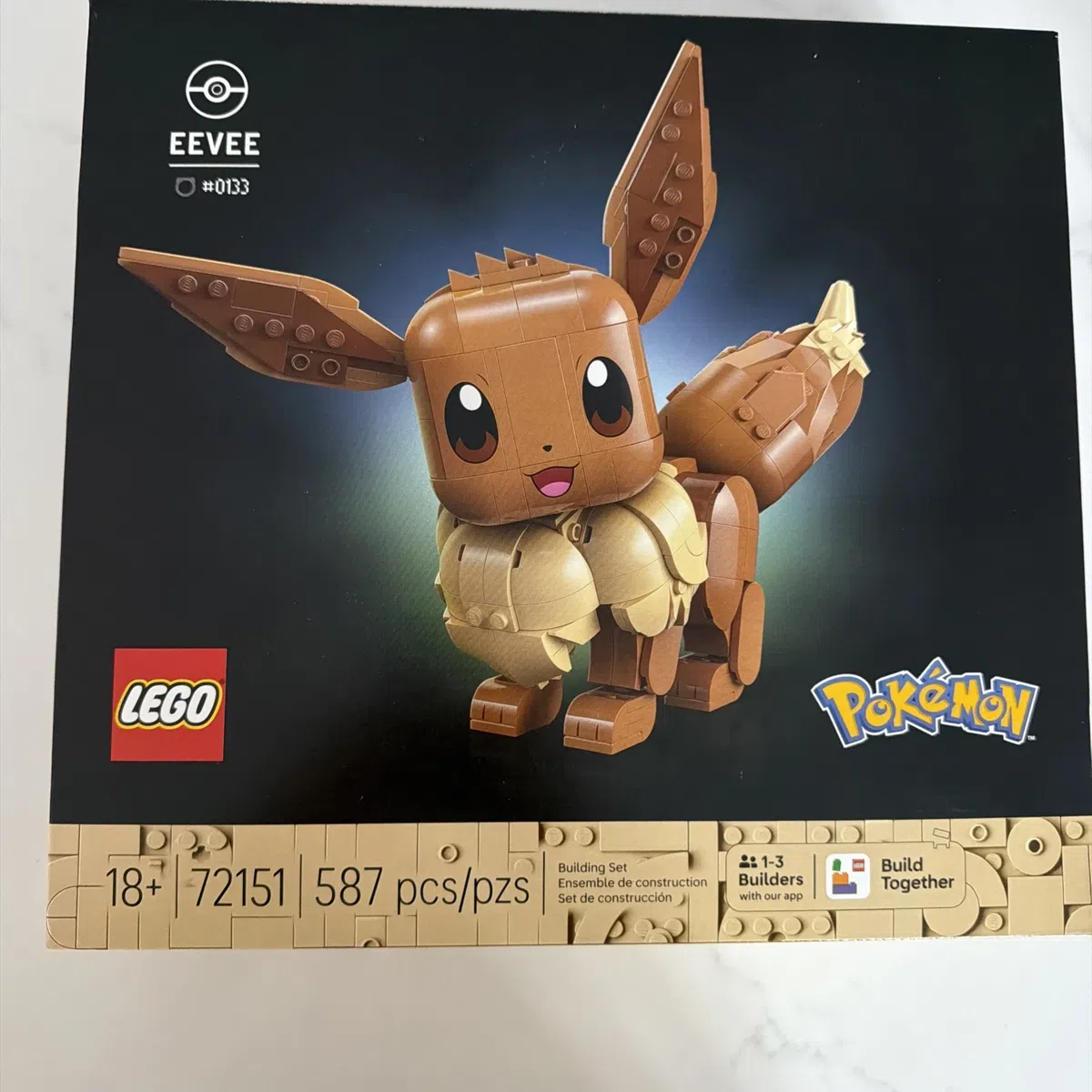 New - LEGO Pokémon Eevee - 72151 / 587 Pieces