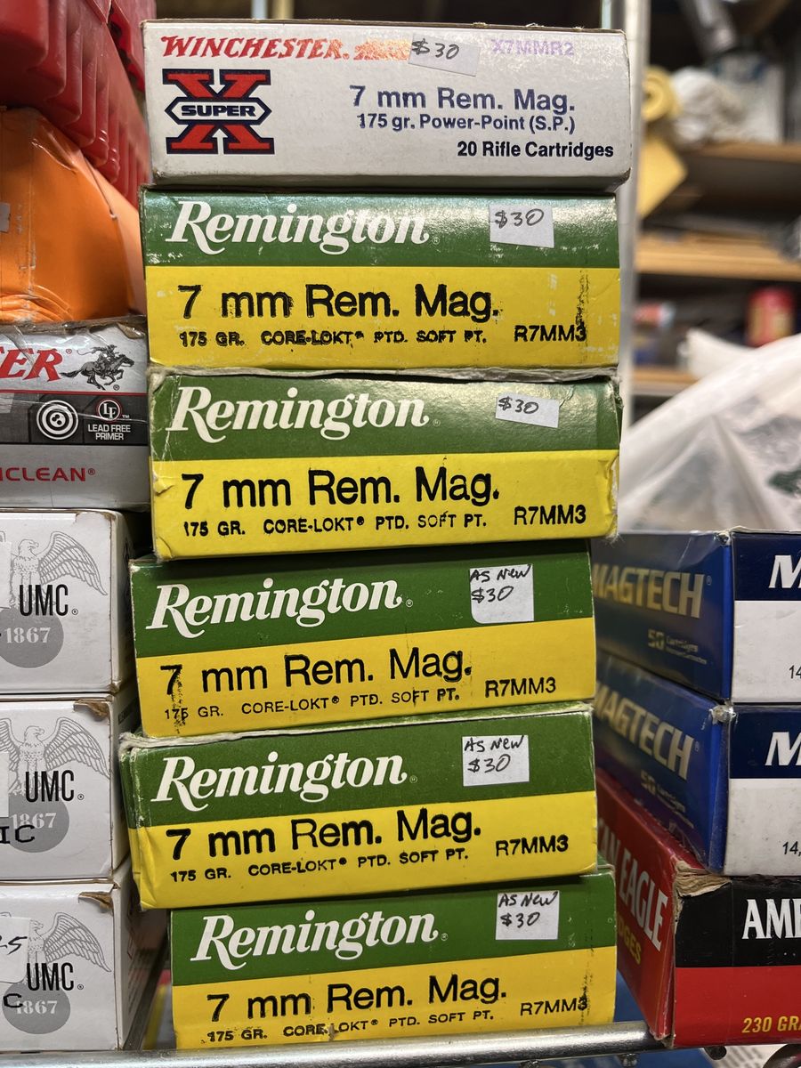 7 Rem Mag ammo.