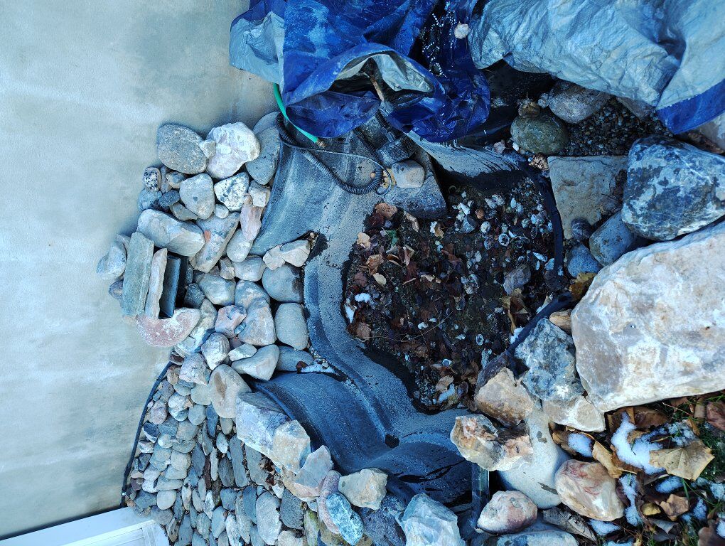 Pond Liner and waterfall