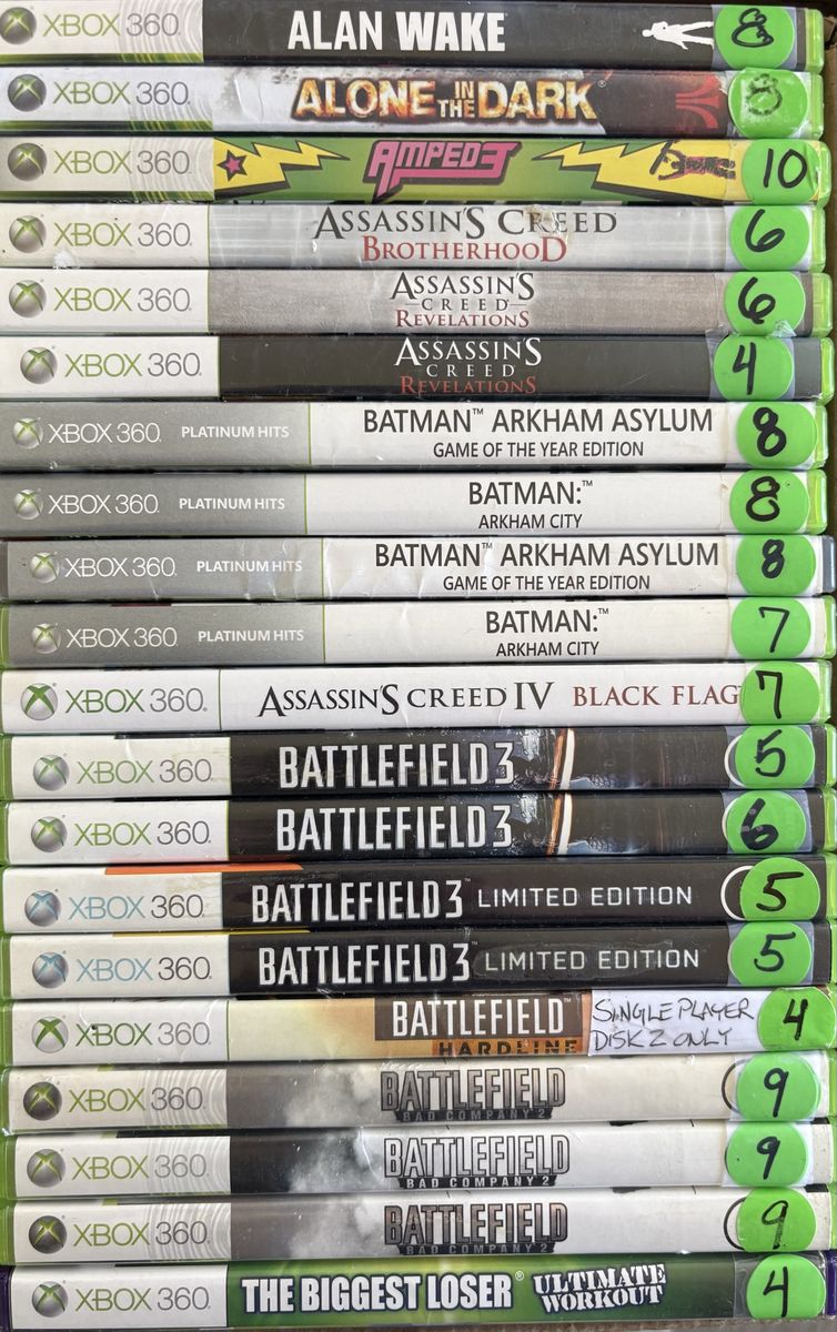 Xbox 360 Video Games Starting @ $4