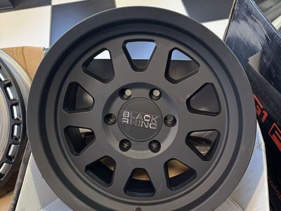 Brand new set of 4 wheels Black Rhino Matte Black 17x8.5 lug pattern 6x139.7