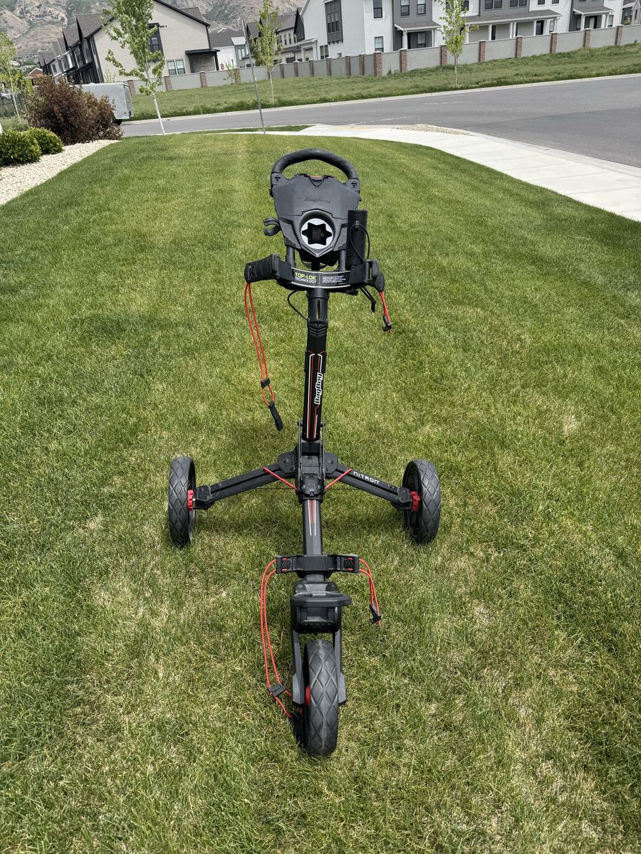 Bag Boy Nitron Golf Push Cart – 3 Wheel Auto-Open Cart