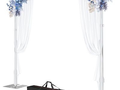 New Pipe and Drape Backdrop Stand, 10x10ft Heavy Duty Adjustable Backdrop Frame with Metal Base
