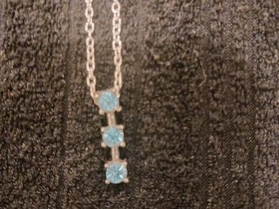 Blue gemstones neckace