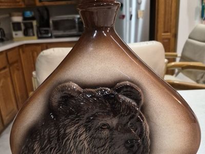 Vintage Ceramic Bear Decanter with Stopper