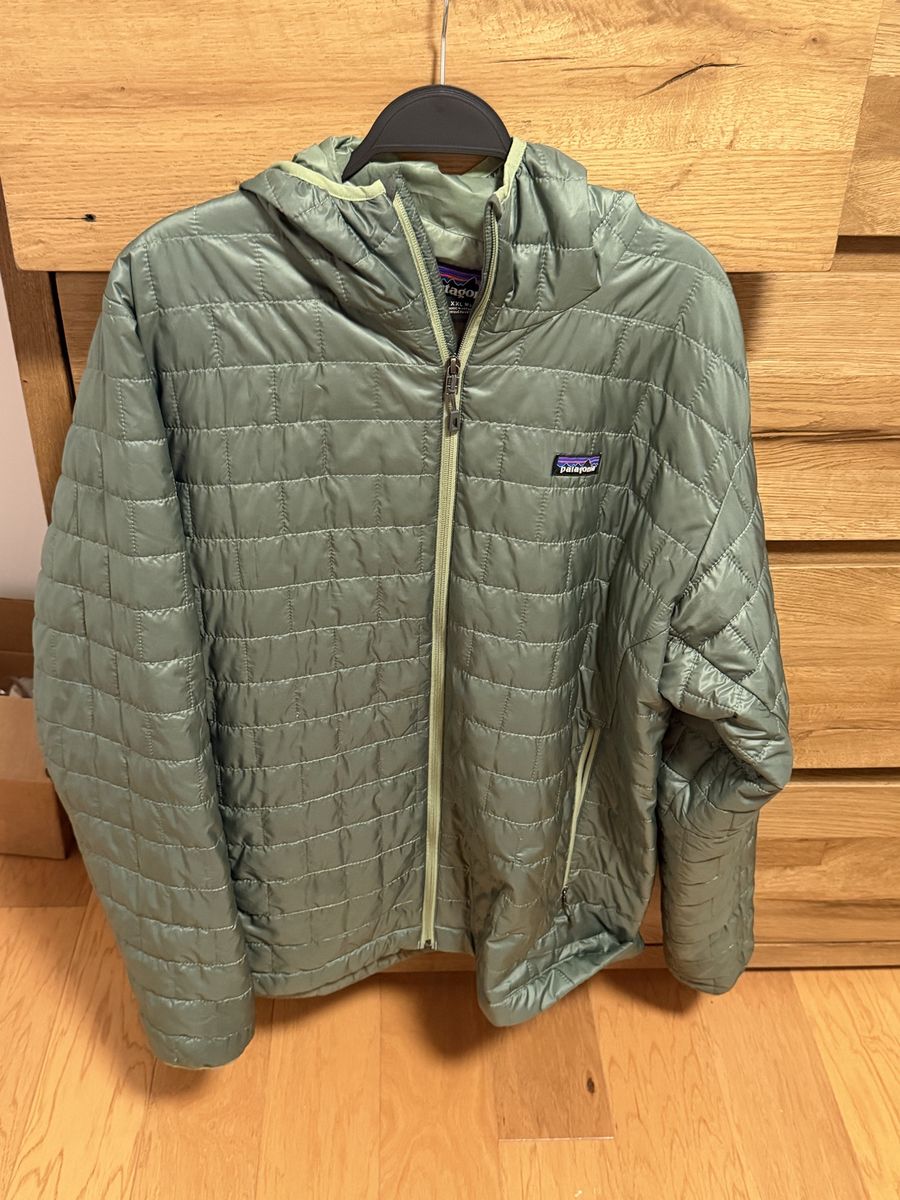 Patagonia Nano Puff Hoody Jacket XXL Men’s Green Quilted Lightweight Insulated Hooded