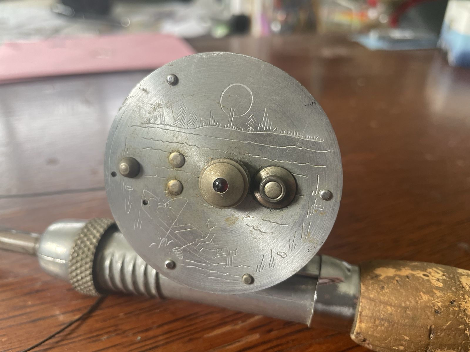 1940s Vintage Fishing Pole/ Wall Hanger
