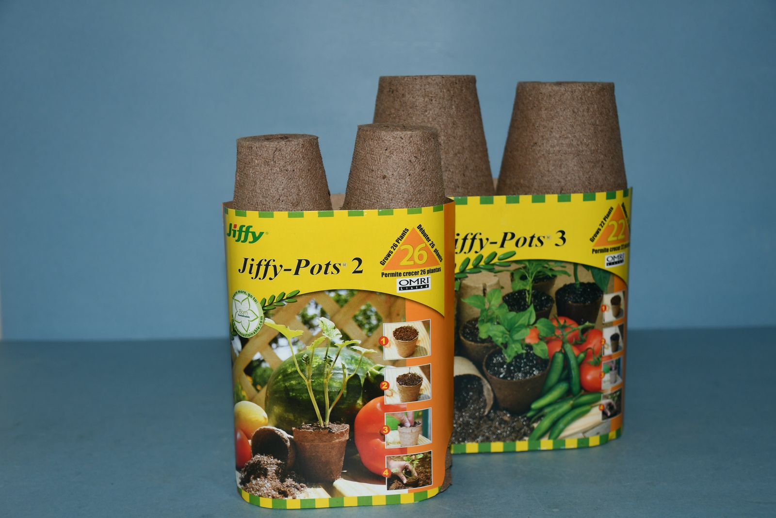 NEW ~ 26 JIFFY PEAT POTS (2") + 22 JIFFY PEAT POTS (3") ~ ALL FOR $5
