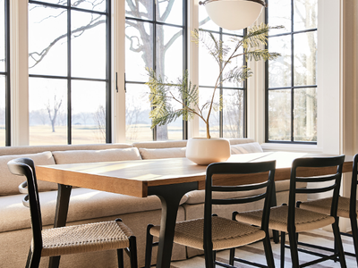 New Crate & Barrel Lakin Extendable Teak Dining Table for 10