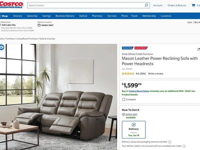 MASON LEATHER POWER RECLINING SOFA