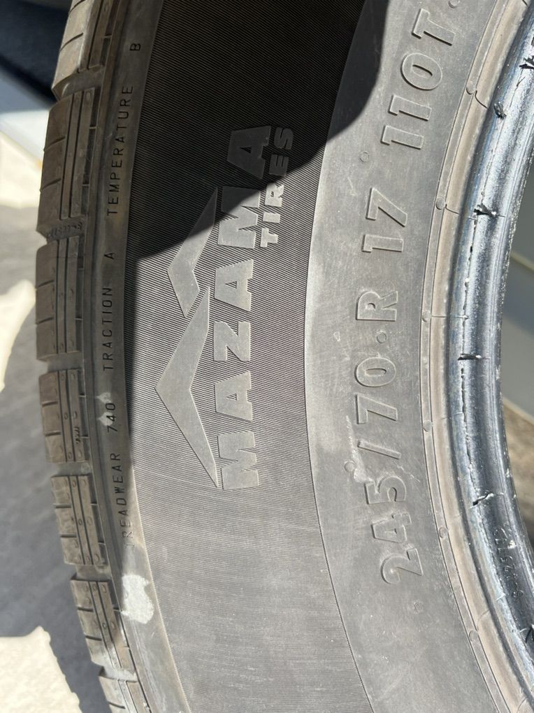 used  open range tires 245/70 R17
