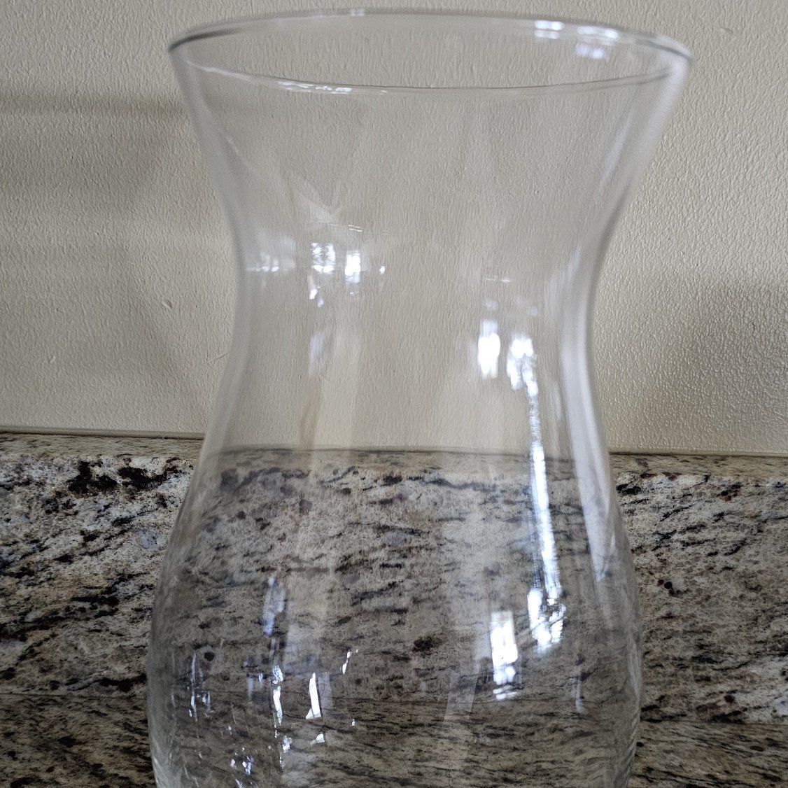 Glass Vase 9 inches tall