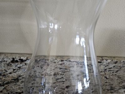 Glass Vase 9 inches tall